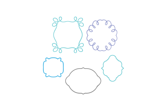 5 Decorative Frames for Crafts and Graphics