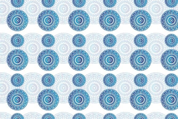 Blue Ornament Mandala Decorative Pattern Graphics Freebies