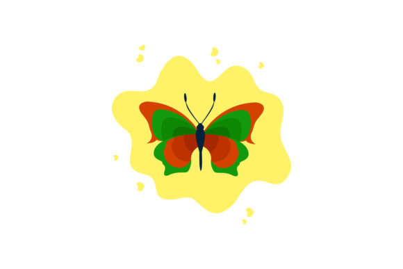 Butterfly Decorative Pretty Cloud Style Graphics and Icons