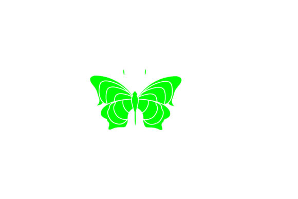 Butterfly Decorative Pretty Green Graphics and Icons