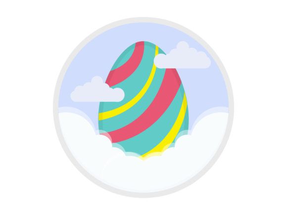 Easter Egg Bunny Decorative Graphics