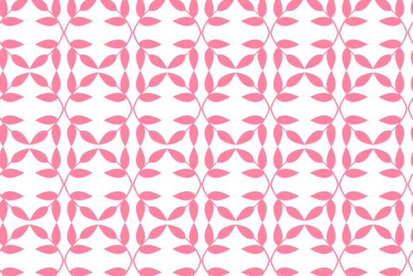 Floral Pink Leaf Decorative Pattern Graphics and Patterns