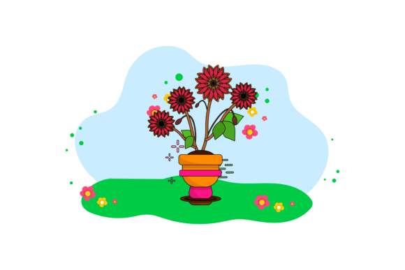 Flower Decorative Cloud Background