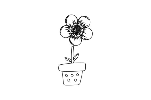 Flower’s Beauty Decorative Outline: Graphics and Icons for Editorial Excellence