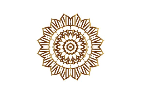 Gold Mandala Decorative: Graphics and Icons for Creative Projects