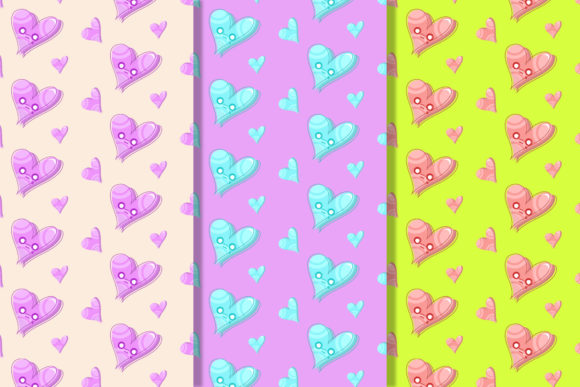 Kawaii Heart Decorative Element Pattern Graphics