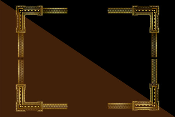 Luxury Golden Decorative Frames Graphic