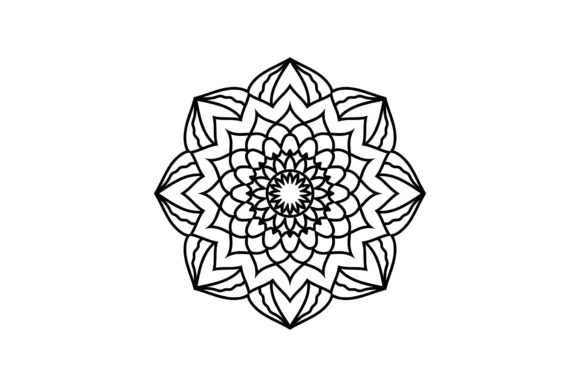 Mandala Decorative Icons Vector