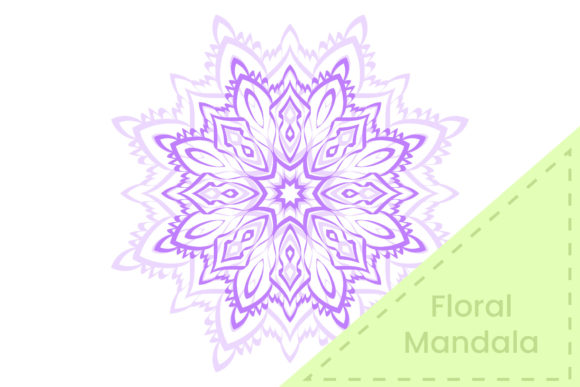 Purple Flower Mandala Pattern Decorative