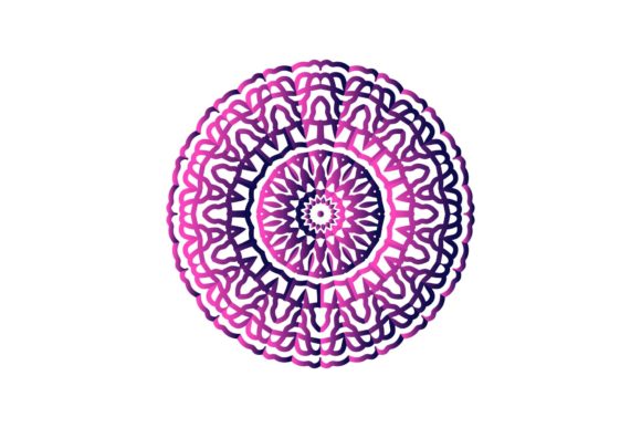 Purple Ornament Mandala Decorative Graphics