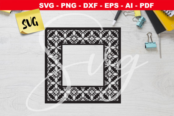 Square Decorative Mirror Frame Graphics
