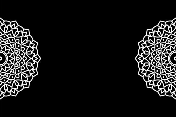 White Mandala Decorative Graphics