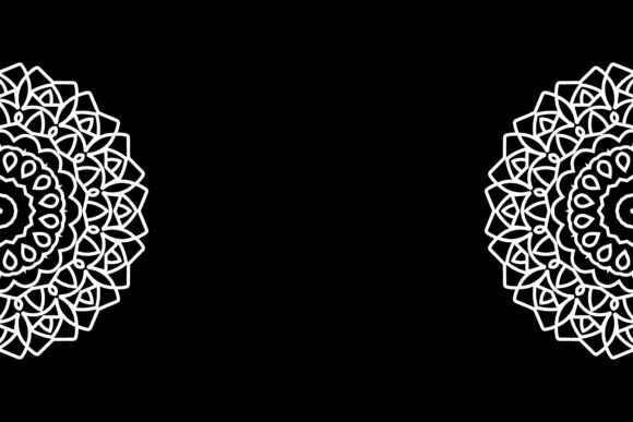 White Mandala Decorative Vector Graphics